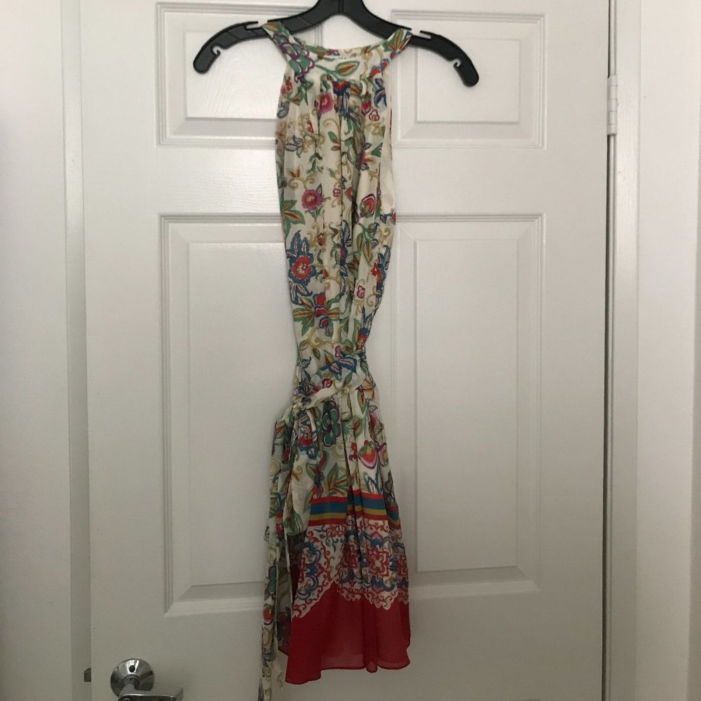 WALTER - Halter Neck Floral Dress with Tie Waist